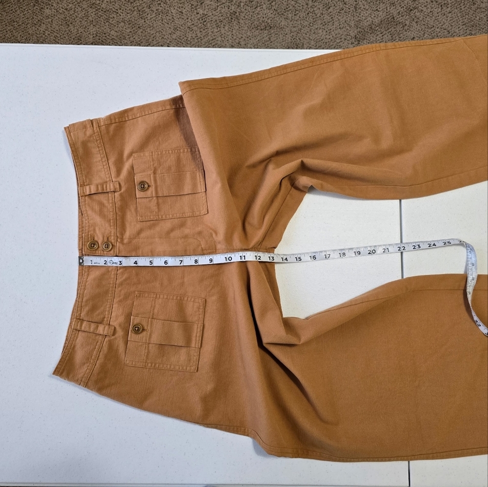 Sundance Rust-Copper Cropped Wide-Leg Pants - Picture 6 of 10